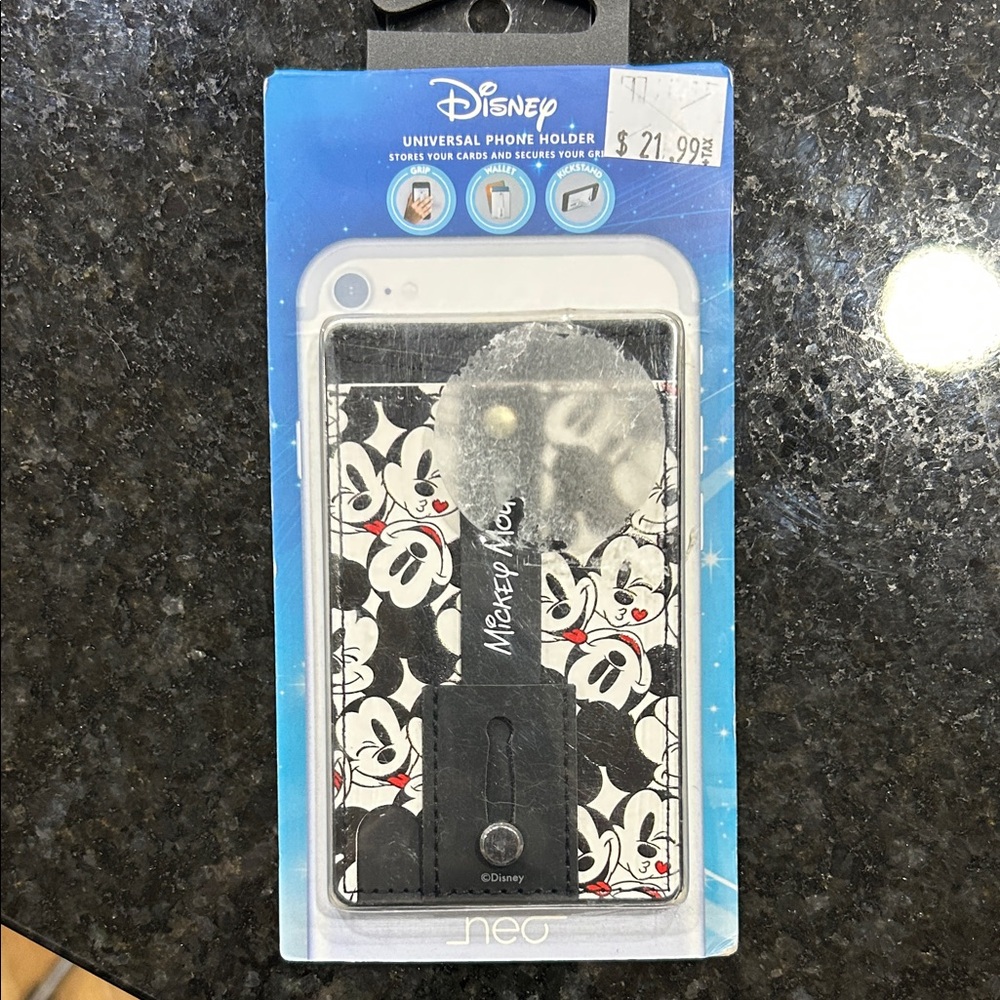 Disney Mickey Mouse Phone Holder - Black and White